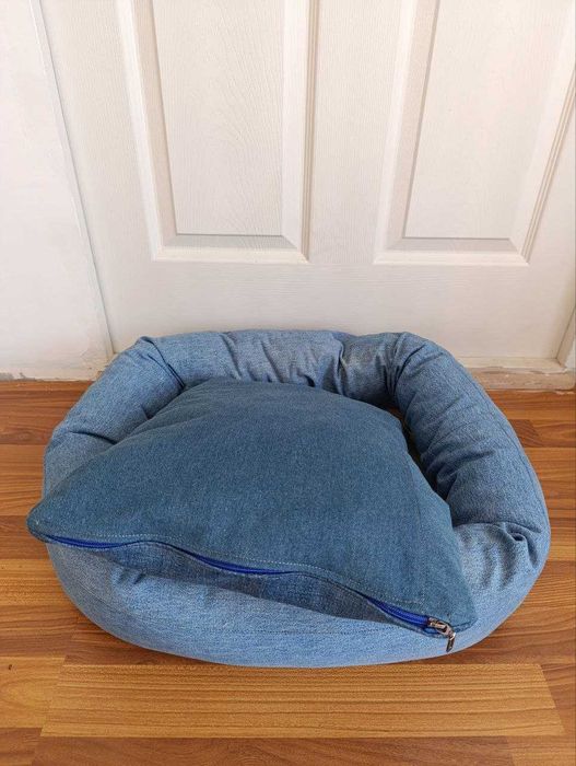 Джинсовая лежанка для вашего  питомца