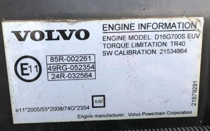 Motor complet Volvo D16G 700 euro 5 - piese/dezmembrari Volvo