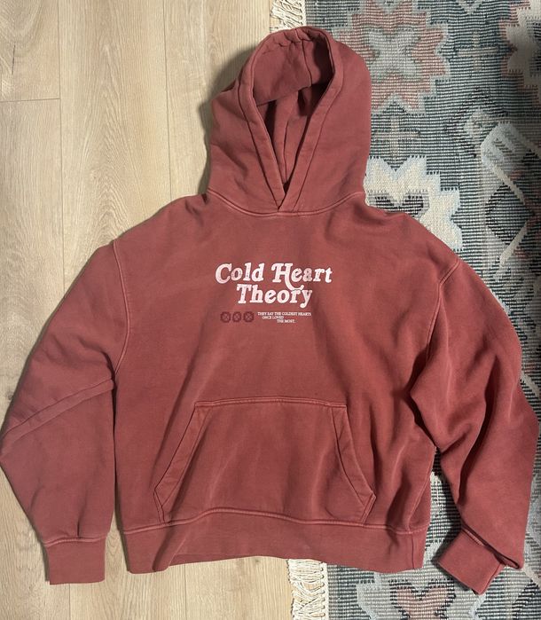 Мъжко розово худи-M размер