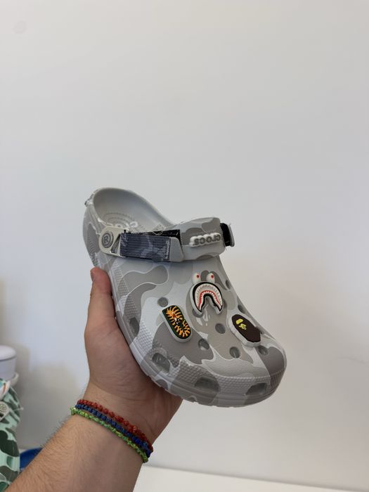 Crocs x Bape Silver