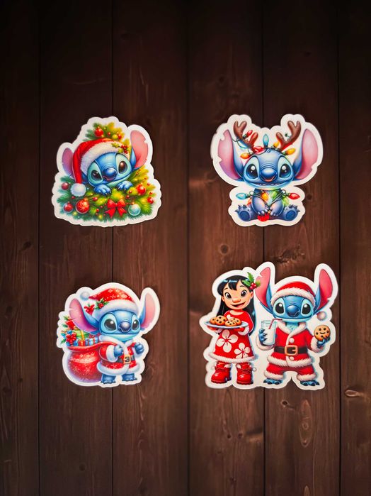 Ръчно изработен коледен тефтер Стич