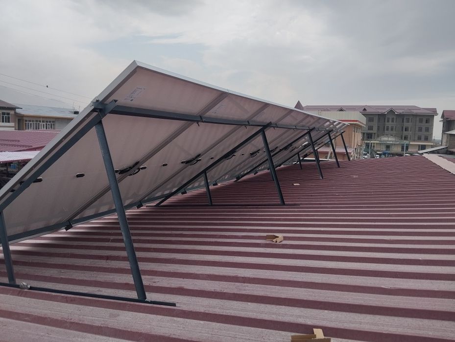 Солничный панел установка урнатамиз