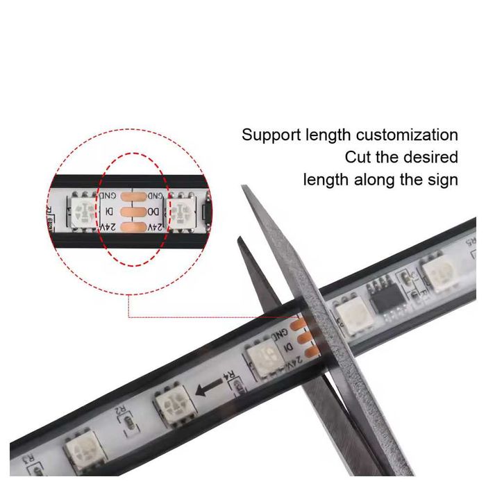120 СМ 24V LED Диодна лента за камиони за външен монтаж