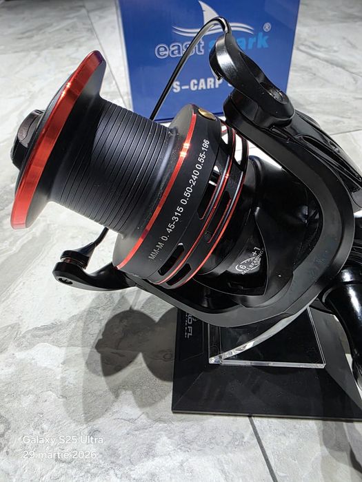 SET 4 Mulinete EastShark S CARP 9000 6+1RULMENTI NEW 2026