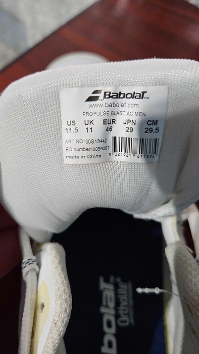 Pantofi tenis Babolat Propulse Blast Ac Men, NOI nr.45