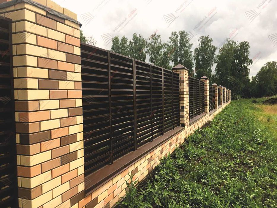 Забор жалюзи горизонтальный