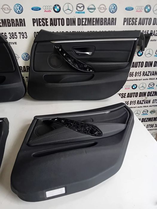 Tapiterie Fete Fata Usa Din Piele Cu Lumini Ambientale Bmw Seria 4 F36 Volan Stanga Fata Spate