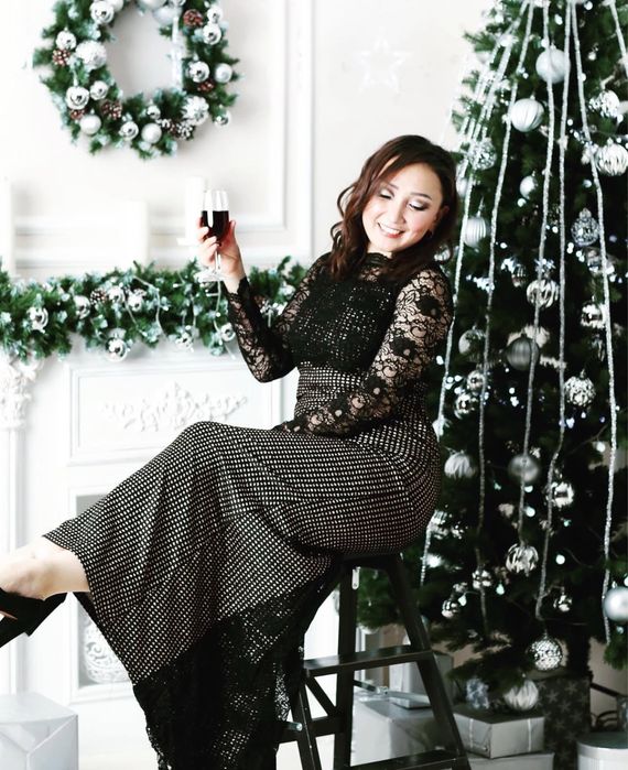 Вечернее платье с шлейфом