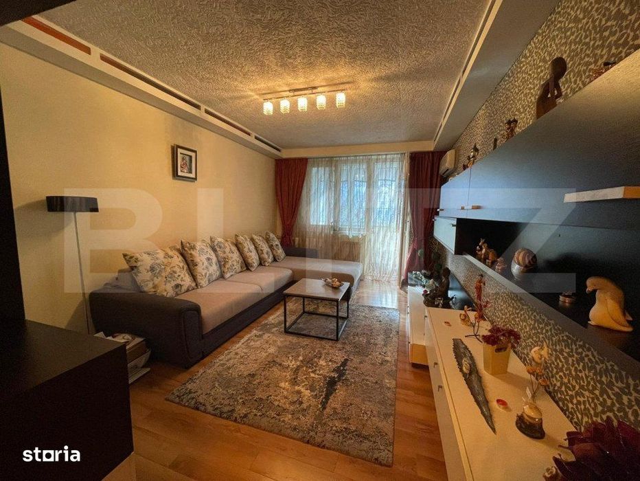 Apartament 2 camere, et 1,  mobilat si utilat, zona Piata Centrala