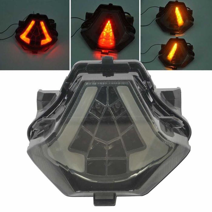 STOP SPATE MOTO LED Honda Yamaha Kawasaki Suzuki Ducati BMW Smoke EvoX