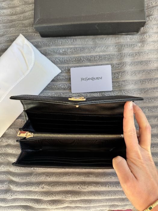 Portofel piele YSL Yves Saint Laurant NOU cadou perfect Craciun