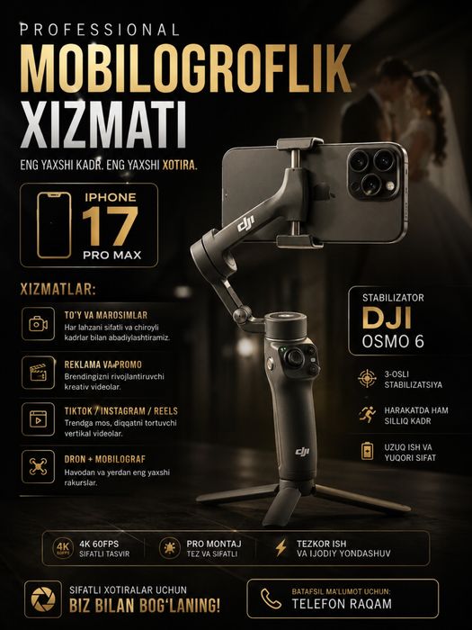 MOBILOGROFLIK xizmati tiniq va stabilniy kadrlar