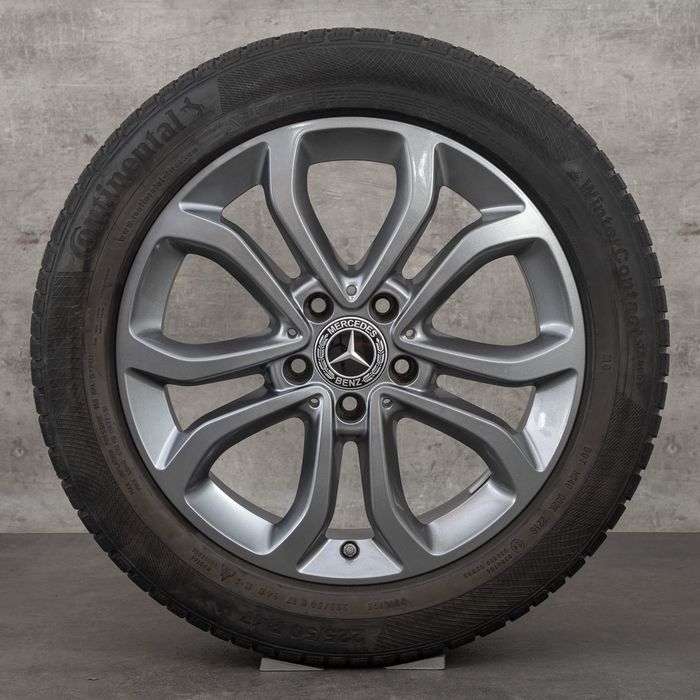 Jante Mercedes W205 R17 + Anvelope Continental Iarnă – Set complet