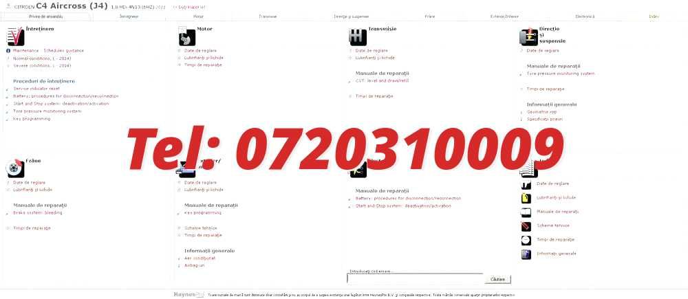 Program Scheme Electrice Si Mecanica Reparatie Auto Vivid Haynes Pro