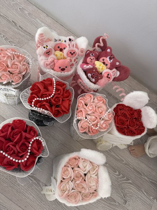 Букеты мыльные и игрушечные