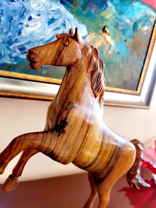 Керамична фигура статуя скулптура голяма авторска подписана колекция