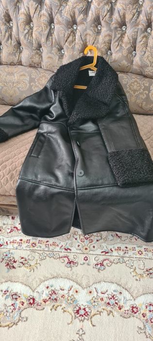 Кожаная дубленка