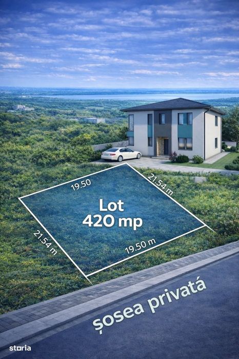 Vanzare Teren 420 mp. Ovidiu cartier nou