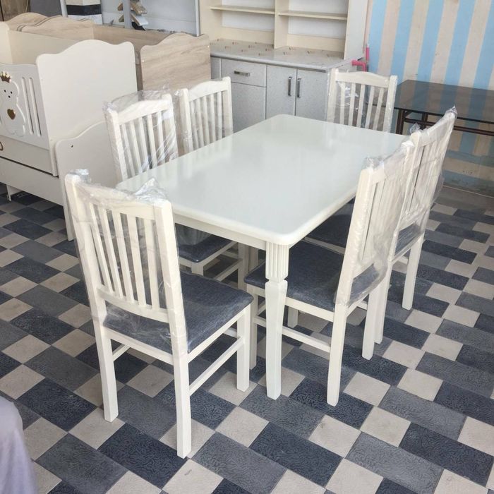 Oshxonaga stol stul Yogochli stol stul  stol stul kuxnyaga