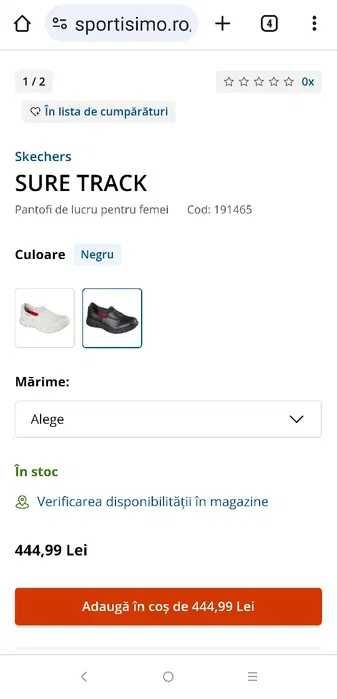 Pantofi piele SKECHERS Work Sure Track Slip Resistant marimea 35