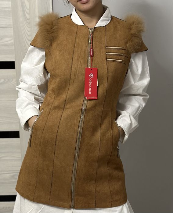 Безрукавка Пекин замша