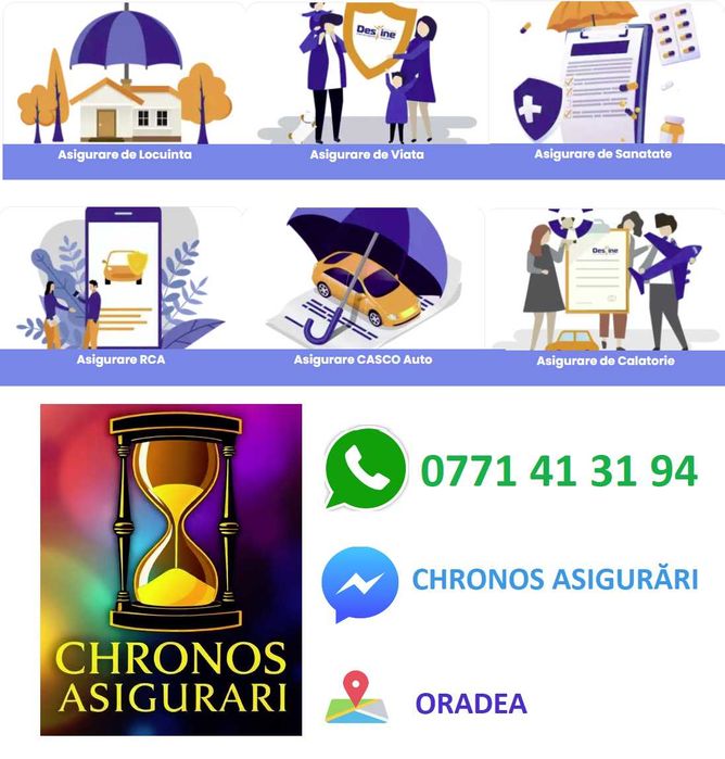 asigurări online și in raza municipiului Oradea