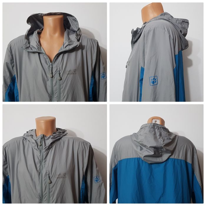 Jacheta hoodie, hanorac JACK WOLFSKIN Stormlock, alergare, trekking XL