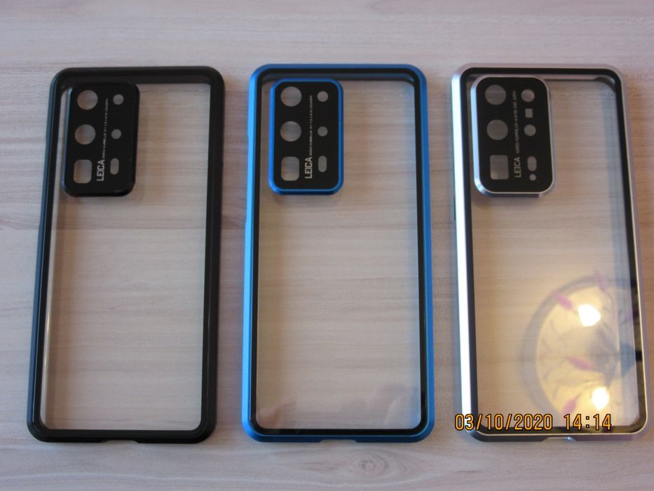 Huawei P50 Pro / P40 Pro+ Двоен 360 магнитен кейс камера протектор
