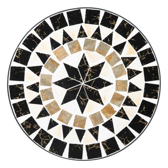 Масичка каменна мозайка стойка за растения Outsunny Ø36x67см, сгъваема