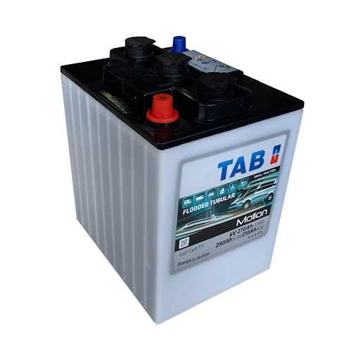 Тяговые аккумуляторы моноблоки 6В, 250Ач TAB Tubular (12V, 55-145Ah)