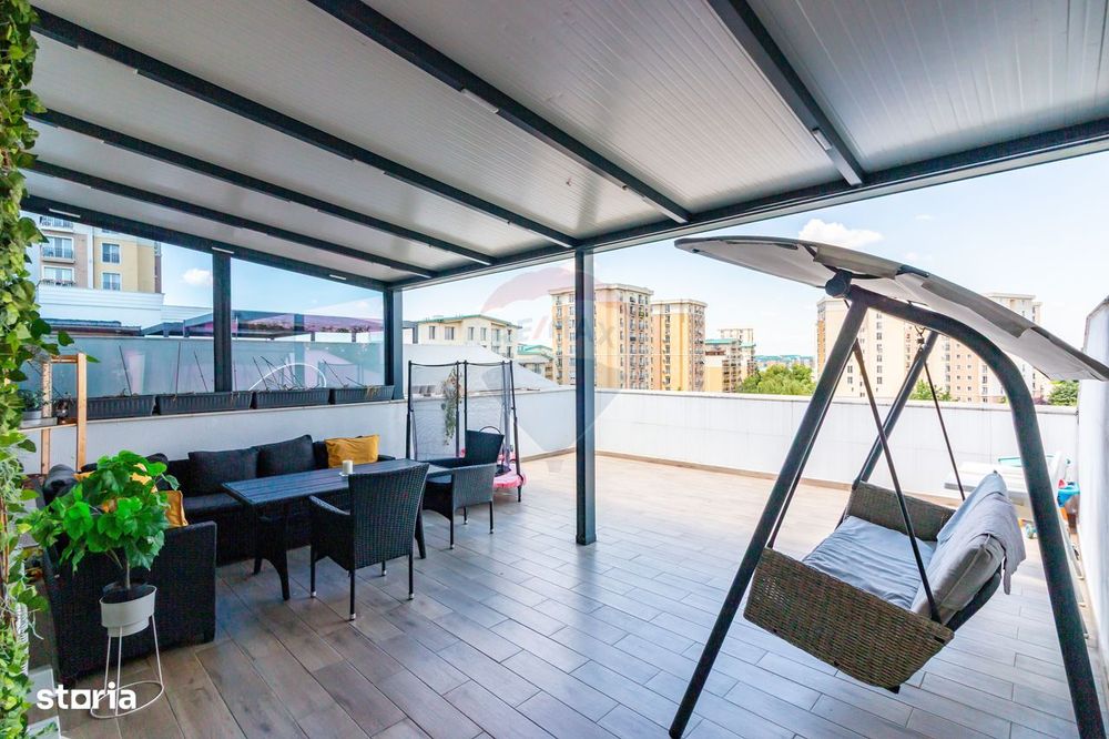Apartament cu 4 camere de vanzare in Cosmopolis, parcare, terasa 50 mp