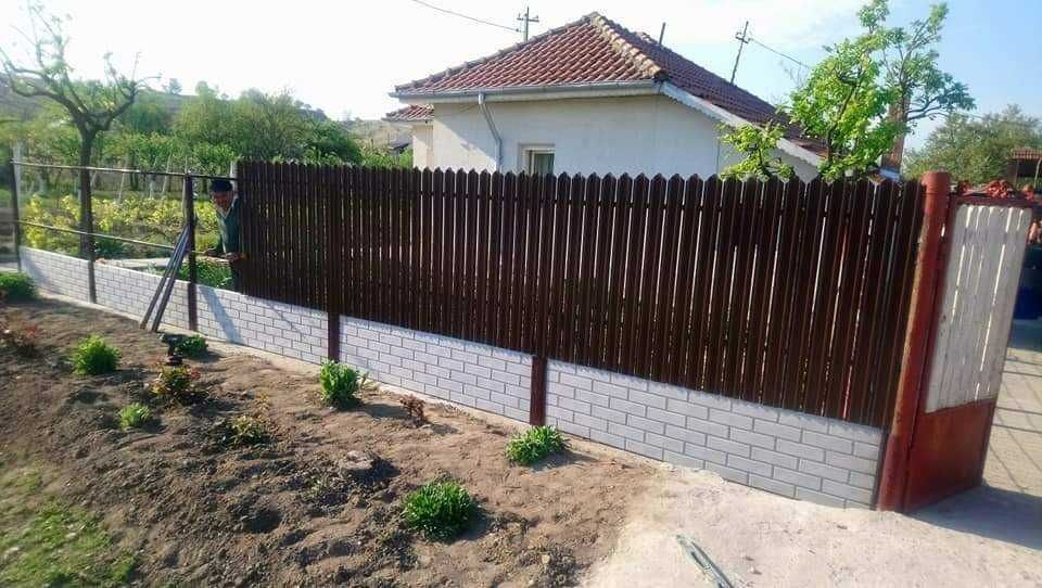 Garduri din panou stil jaluzele, sipca metalica, plasa, tabla si BCA