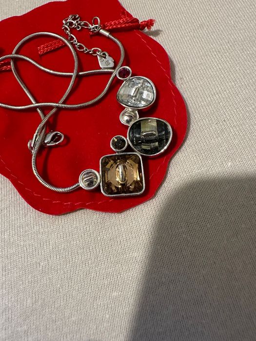 Колие с големи камъни Сваровски