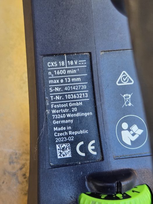 Festool Акумулаторен винтовърт CXS 18