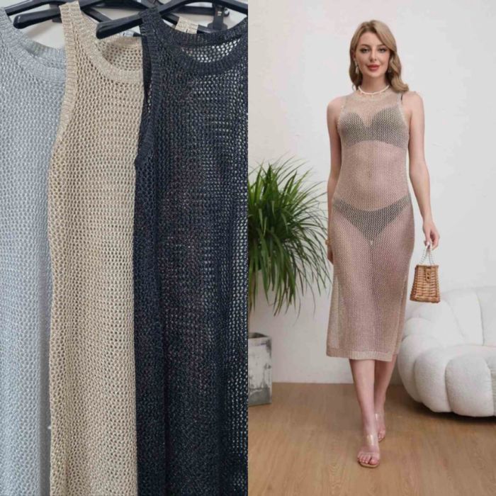 Плажна плетена туника