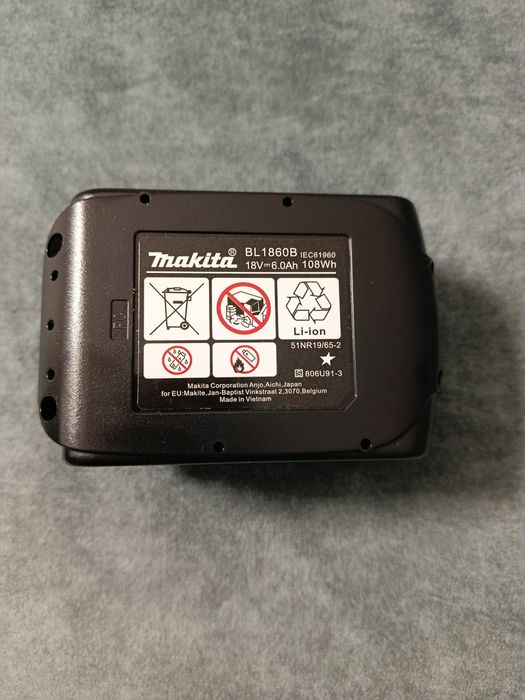 Acumulator Makita BL1860B 18V 6.0Ah LXT Li-Ion – NOU / Sigilat