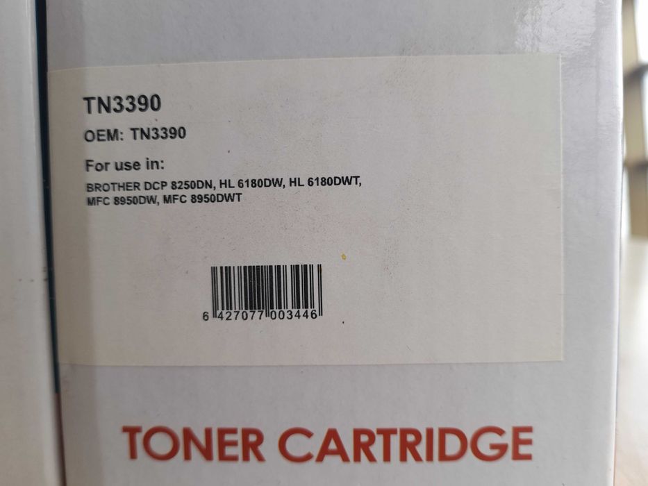 Cartus Toner NOU sigilat Imprimanta Laser, compatibil cu Brorher TN-3390,  Black 12.000 pagini  35 lei