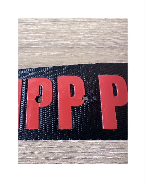 Мъжки колан Philipp Plein черно/червено