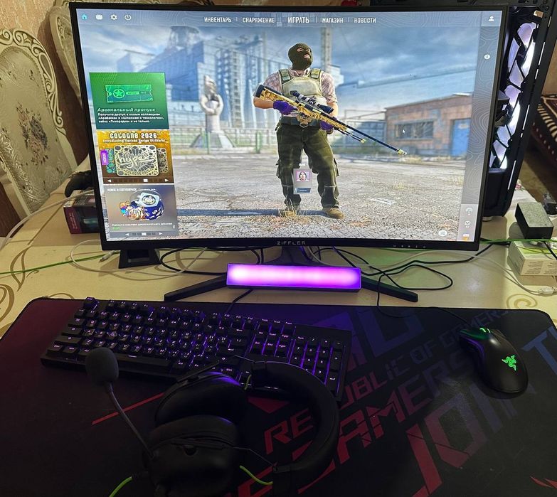 Игровой пк фулл комплект RTX 3080 GameRock 10GB / Ziffler 27” 240hz