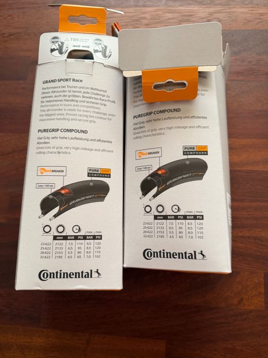 Чисто нови шосейни гуми Continental Grand Sport Race 700x28C (комплект 2 бр