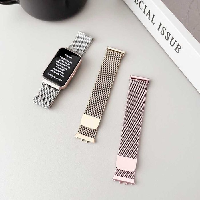 Milanese магнитна верижка каишка Samsung Galaxy Fit 3 Галакси Фит 3