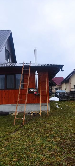 Coș de fum Horn Burlane din inox izolate!