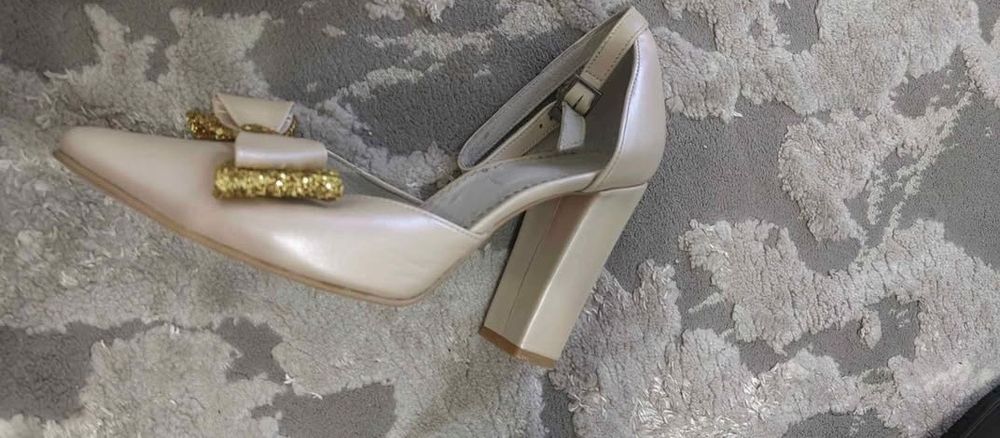 Pantofi stiletto piele naturala