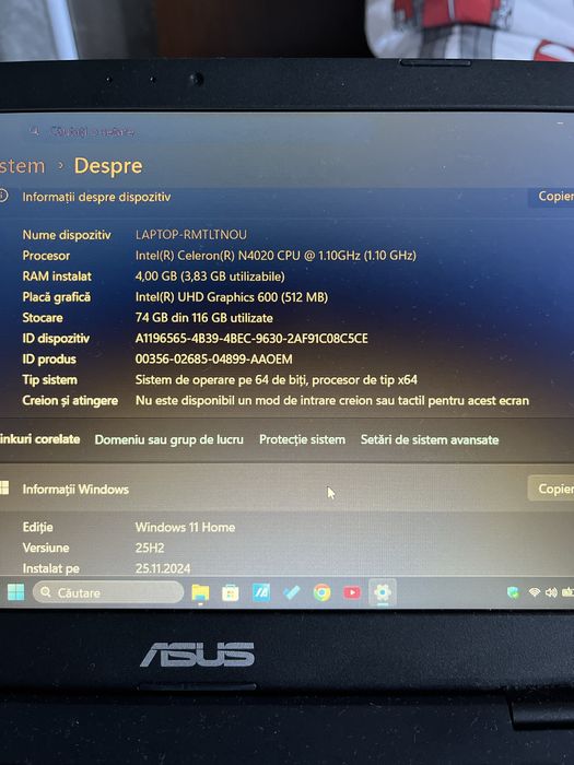 Laptop vivobook asus e210mab_e210ma