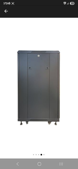 Dulap rack server LanKATT 19" 24U 600x1000, echipat, montare pe podea