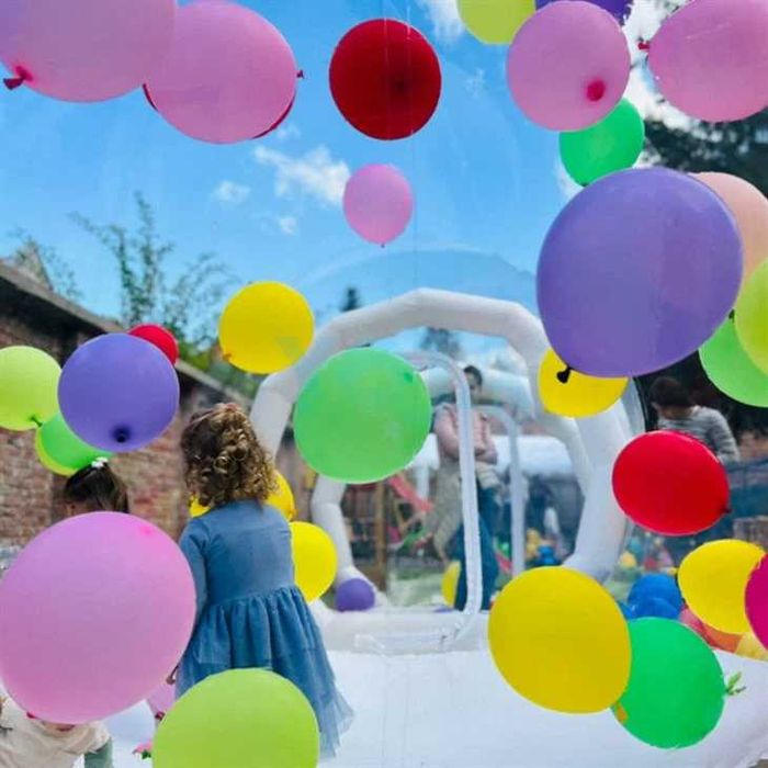 Надуваема балонена къща тип иглу балонна палатка за парти 2,5м 4м