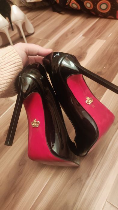 Лакированные турецкие туфли-лодочки