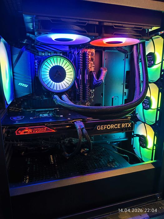 Геймърски Ryzen 7 5800X3D,RTX 4070 Super 12GB,RAM 32GB DDR4,SSD 1TB
