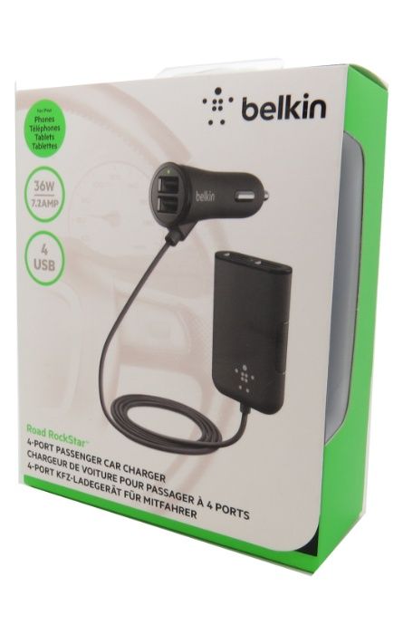 Belkin авто зарядно с 4 USB порта за лек автомобил, Германия