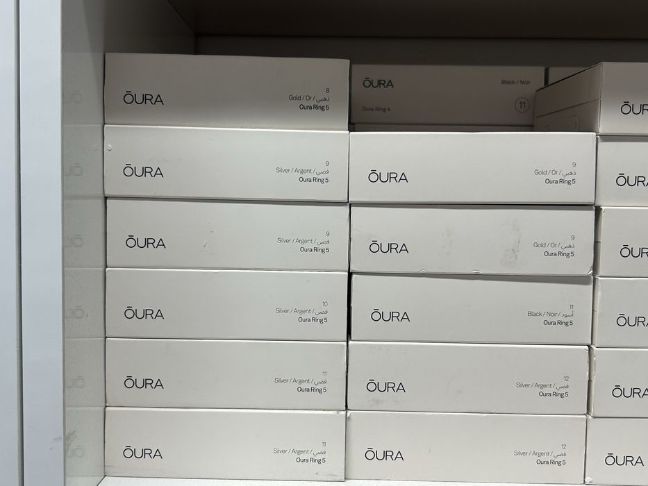 Oura Ring 5 все размеры